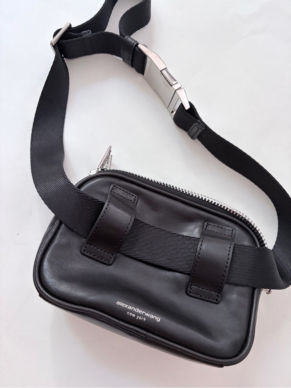 Alexander Wang Attica Black Lambskin Leather Belt Bag